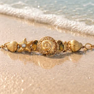Gold Tone Nautical Bracelet
