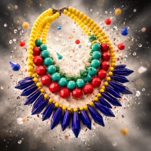 Bright Bold Geometric Necklace