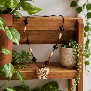 Elephant Necklace and Earrings Set