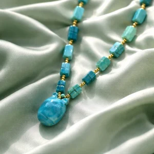 Egyptian Inspired Turquoise Stone Necklace