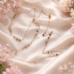 Gold Tone Multi Beaded Chicos Necklace