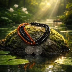 Good Luck Chinese Multi Strand Beaded Necklace