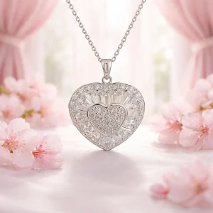 Heart Shaped Sterling Silver Locket