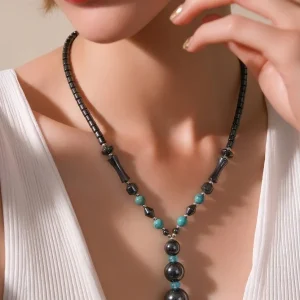 Hematite & Natural Stone Necklace