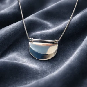 Liz Claiborne Half Moon Crescent Necklace