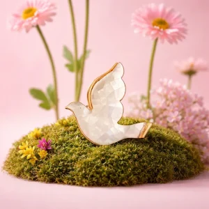 Mosaic Mother of Pearl Pin