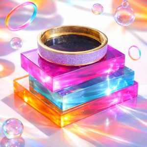 Lavender Bangle Bracelet