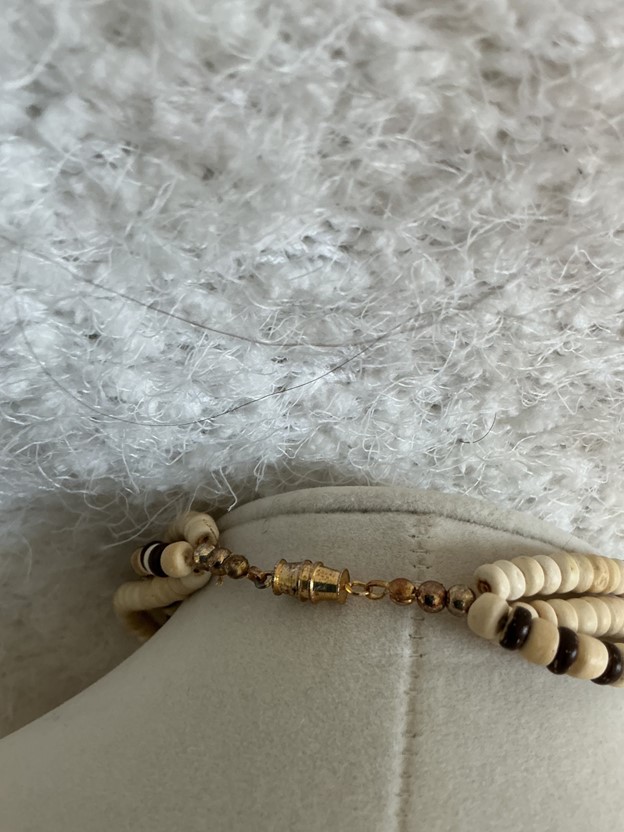 Natural Coconut Shell & Seed Bead Multi-Strand Statement Necklace - Boho Tropical